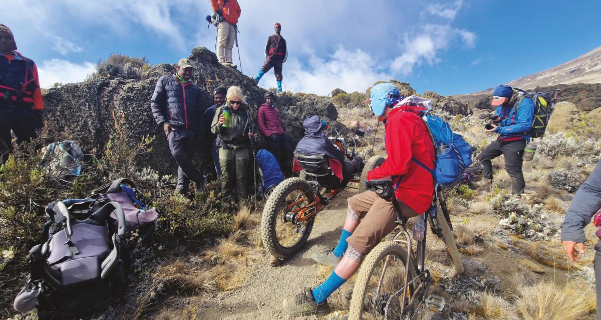 Great rides A handcycle up Kilimanjaro Cycling UK